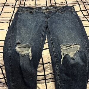 Torrid Women's Perfect Wide Leg Distressed